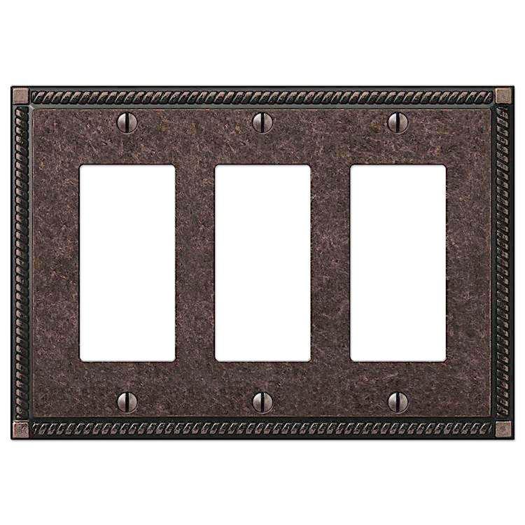 Georgian Tumbled Aged Bronze 3 Rocker (GFI)