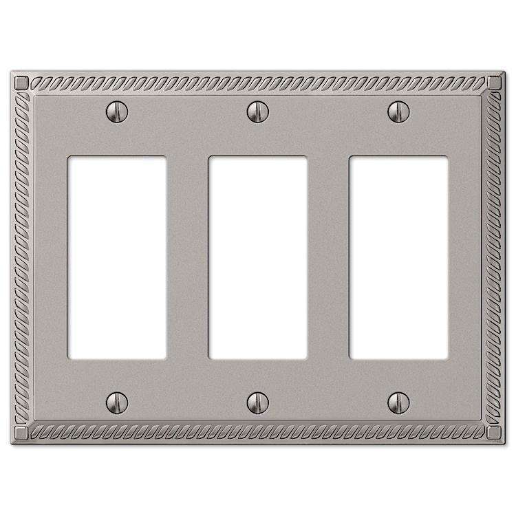 Georgian Satin Nickel 3 Rocker (GFI) - Wallplatesonline.com