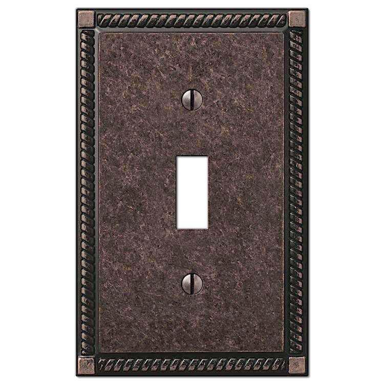 Georgian Tumbled Aged Bronze Cover Plates