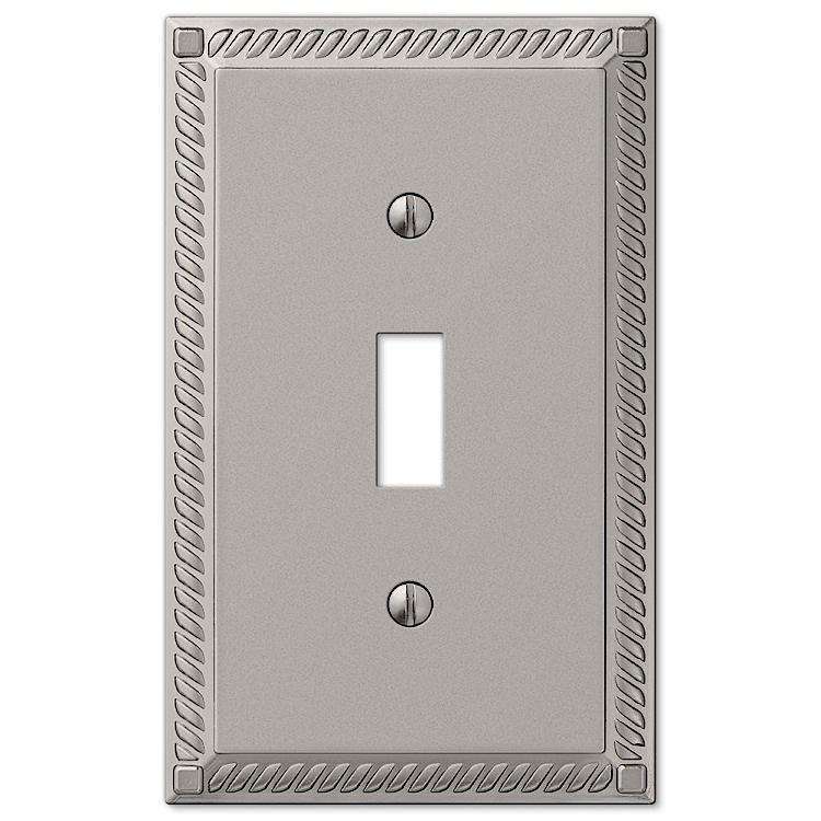 Georgian Satin Nickel Cover Plates - Wallplatesonline.com