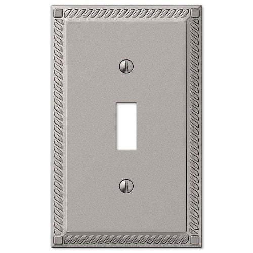 Georgian Satin Nickel Cover Plates - Wallplatesonline.com