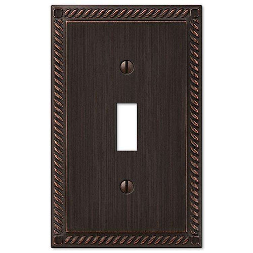 Georgian Aged Bronze Cover Plates - Wallplatesonline.com