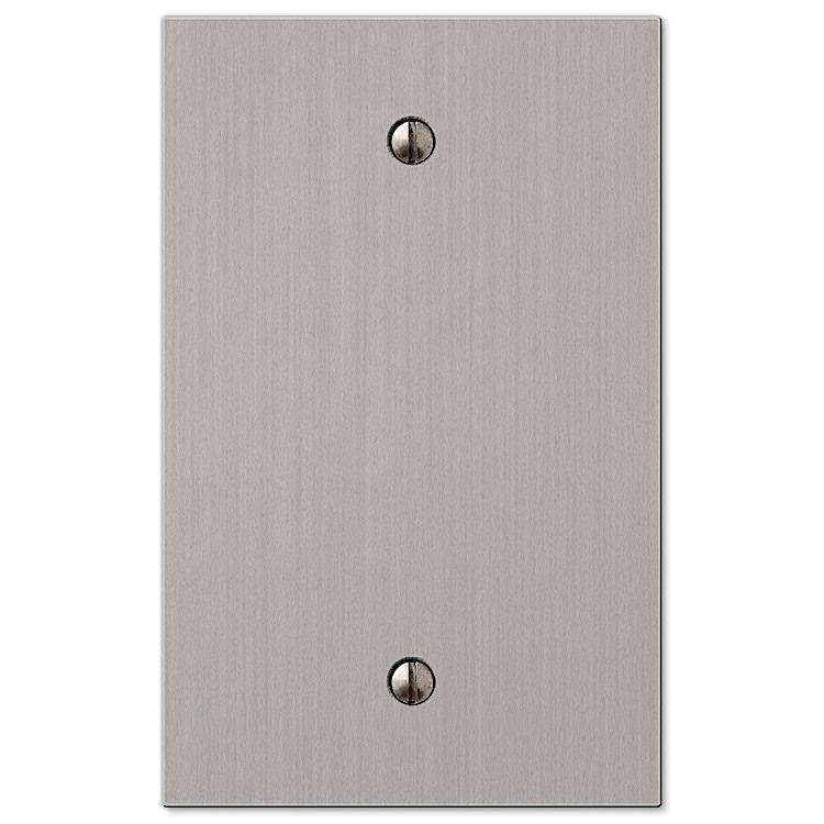 Elan Brushed Nickel 1 Blank - Wallplatesonline.com