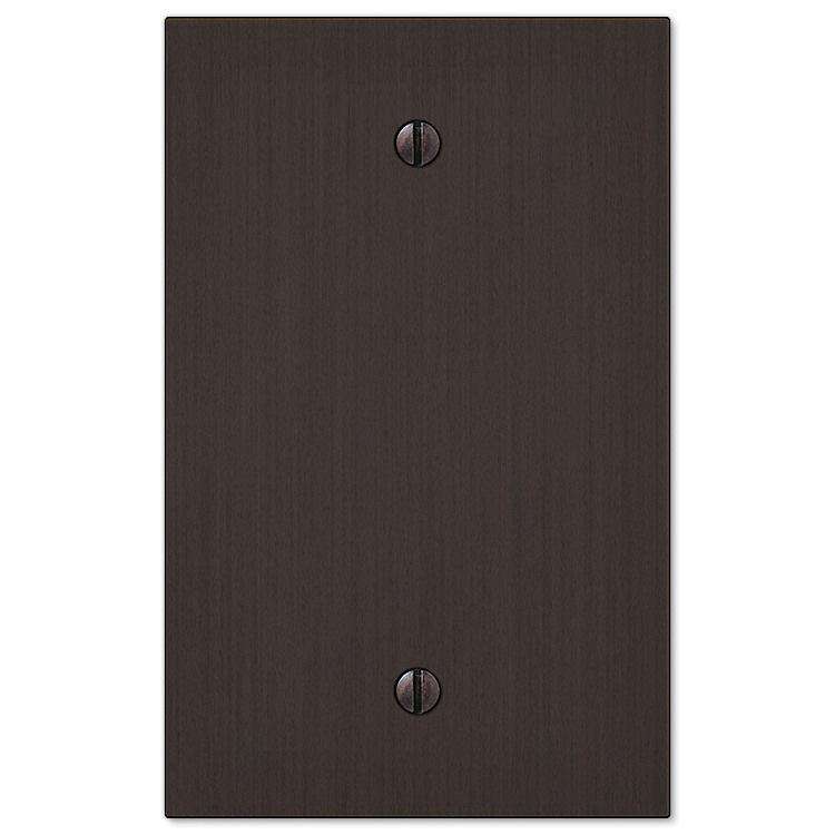 Elan Aged Bronze 1 Blank - Wallplatesonline.com