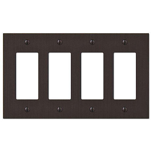 Elan Aged Bronze 4 Rocker (GFI) - Wallplatesonline.com
