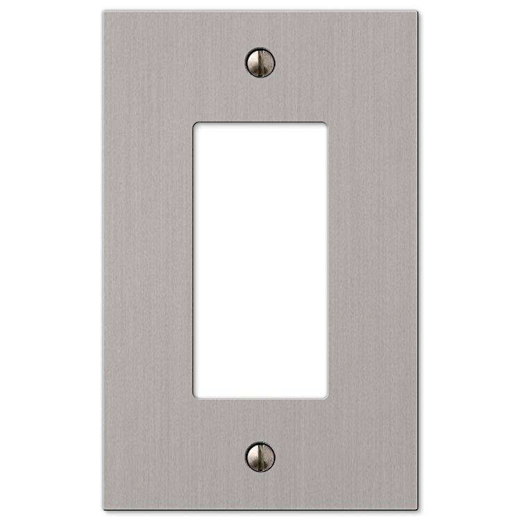 Elan Brushed Nickel 1 Rocker (GFI) - Wallplatesonline.com