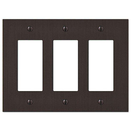 Elan Aged Bronze 3 Rocker (GFI) - Wallplatesonline.com