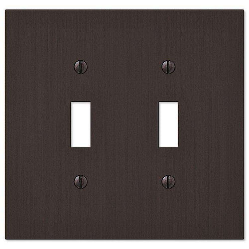 Elan Aged Bronze Double Toggle - Wallplatesonline.com