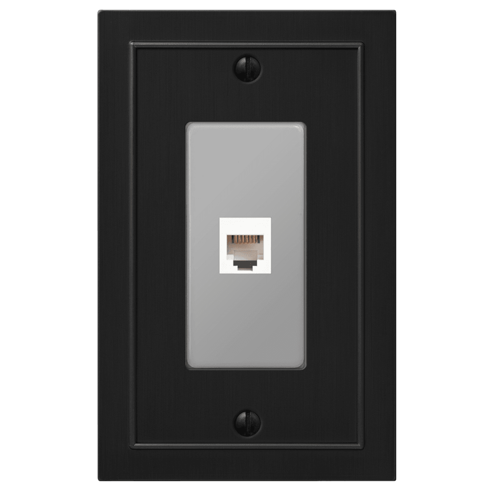 Bethany Black Cast Phone Wallplate
