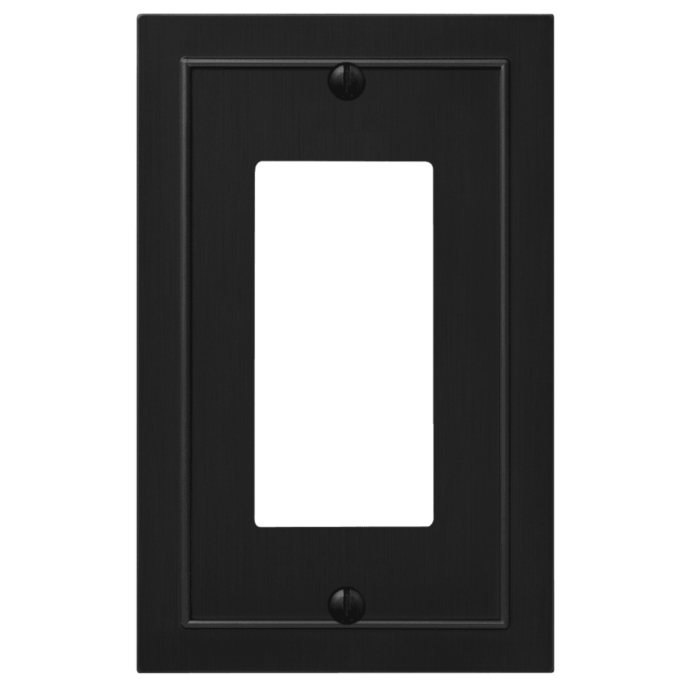 Bethany Black Cast 1 Rocker (GFI) Wallplate:Wallplatesonline.com