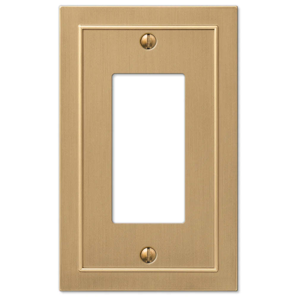 Bethany Brushed Bronze Cast 1 Rocker (GFI) Wallplate