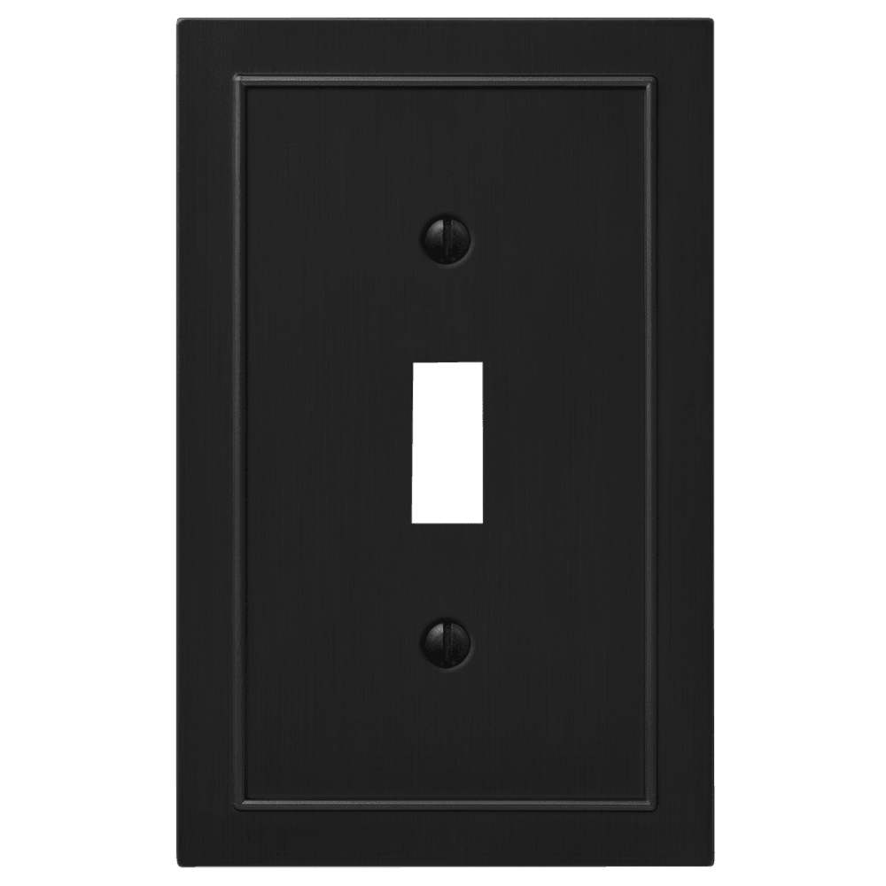 Bethany Black Cast Cover Plates:Wallplatesonline.com