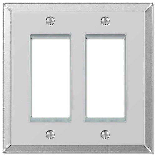 Acrylic Beveled Mirror 2 Rocker (GFI) - Wallplatesonline.com