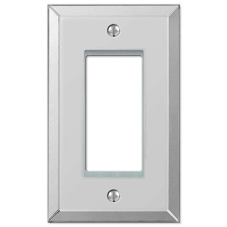Acrylic Beveled Mirror 1 Rocker (GFI) - Wallplatesonline.com
