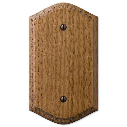 Country Medium Oak 1 Blank - Wallplatesonline.com