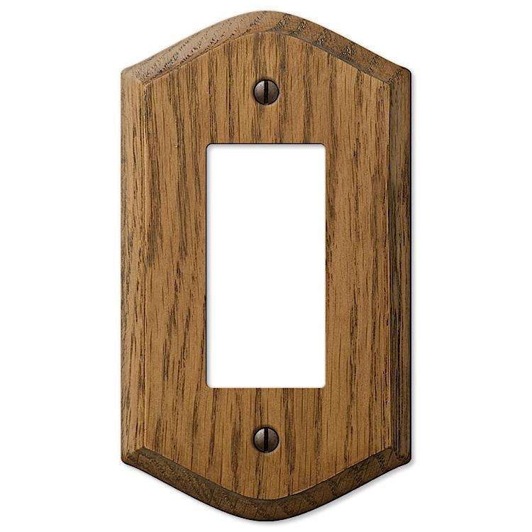 Country Medium Oak 1 Rocker (GFI) - Wallplatesonline.com