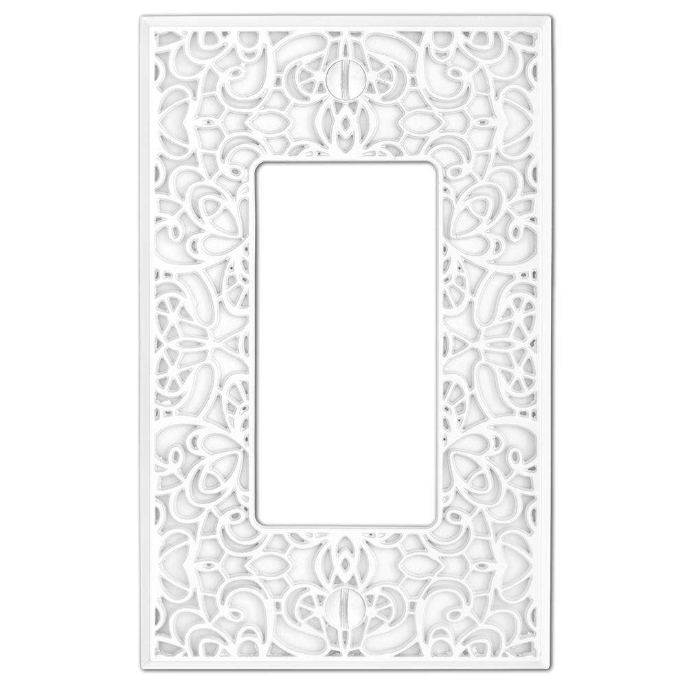 Momfort White Cast 1 Rocker (GFI) Wallplate