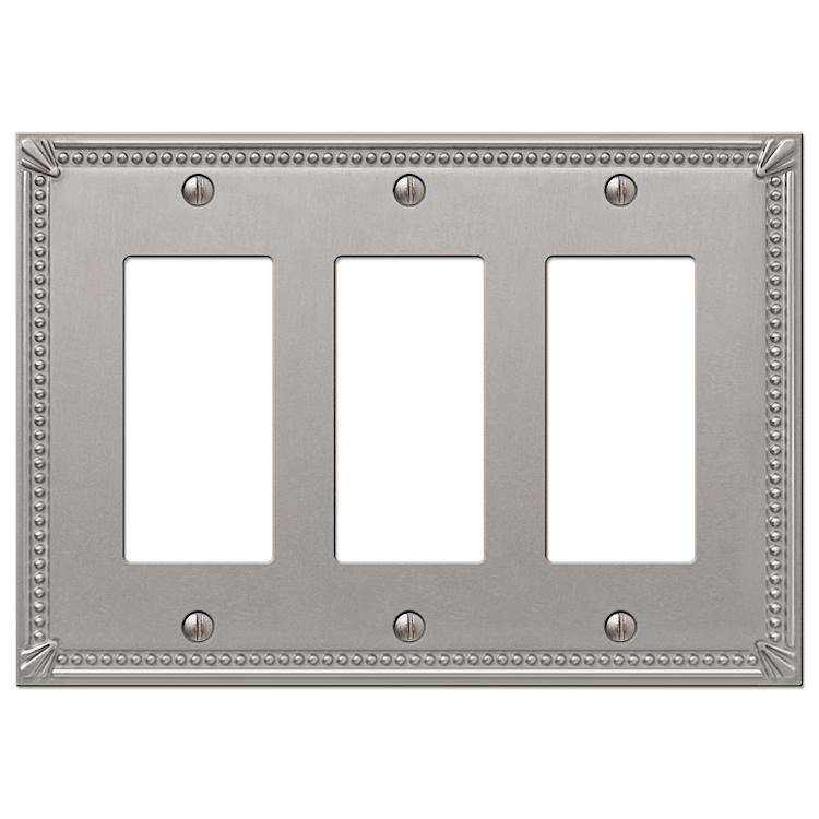 Imperial Bead Brushed Nickel 3 Rocker (GFI)