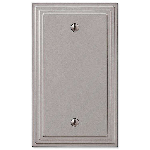 Steps Satin Nickel 1 Blank - Wallplatesonline.com