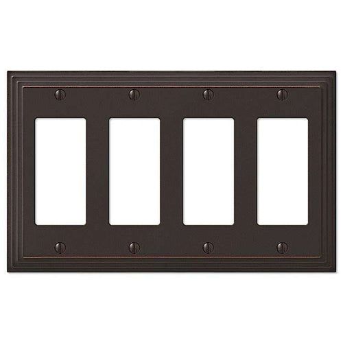 Steps Aged Bronze 4 Rocker (GFI) - Wallplatesonline.com