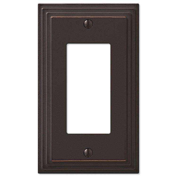 Steps Aged Bronze 1 Rocker (GFI) - Wallplatesonline.com