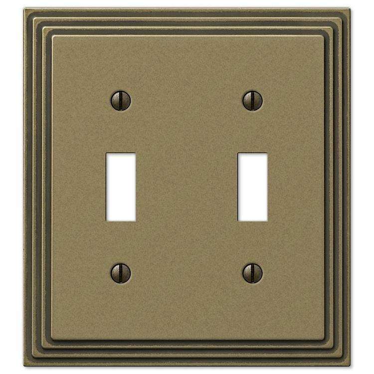 Steps Antique Brass Double Toggle