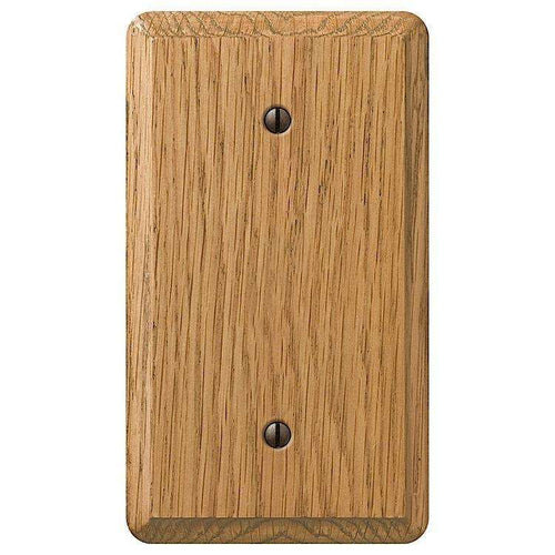 Contemporary Light Oak 1 Blank - Wallplatesonline.com