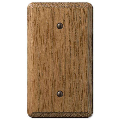 Contemporary Medium Oak 1 Blank - Wallplatesonline.com