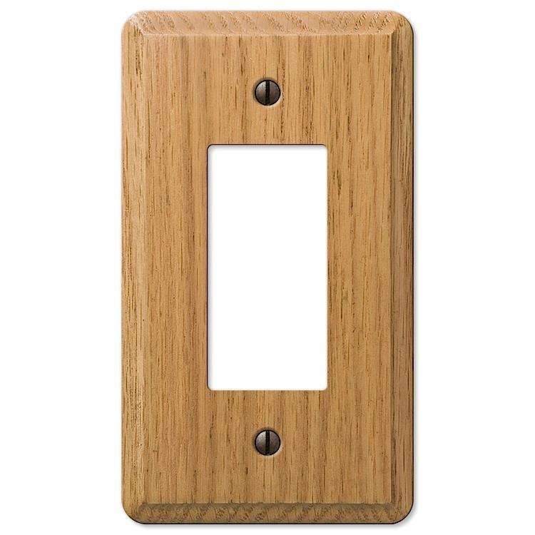 Contemporary Light Oak 1 Rocker (GFI) - Wallplatesonline.com