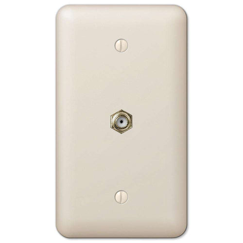 Devon Light Almond 1 Cable TV with Hardware - Wallplatesonline.com