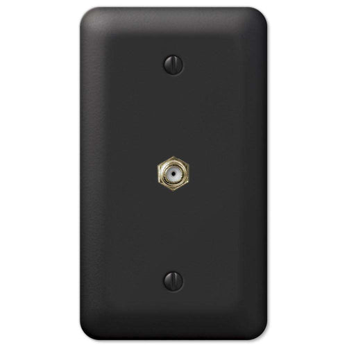 Devon Black 1 Cable TV with Hardware - Wallplatesonline.com