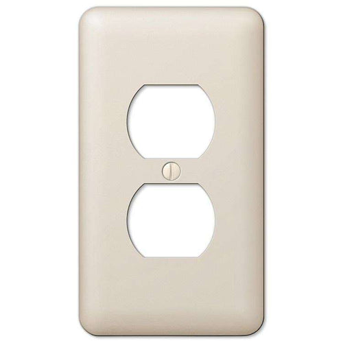 Devon Light Almond 1 Duplex Outlet - Wallplatesonline.com