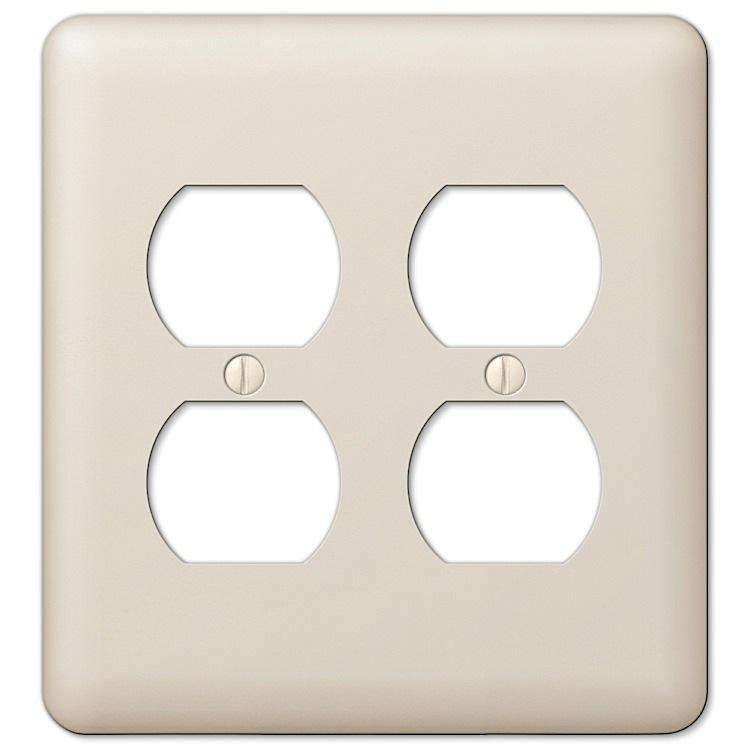 Devon Light Almond 2 Duplex Outlet