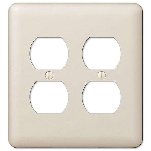 Devon Light Almond 2 Duplex Outlet - Wallplatesonline.com