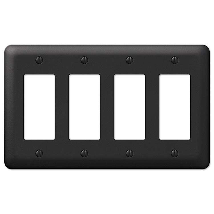 Devon Black 4 Rocker (GFI) - Wallplatesonline.com