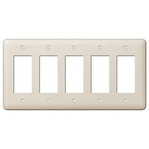 Devon Light Almond 5 Rocker (GFI) - Wallplatesonline.com