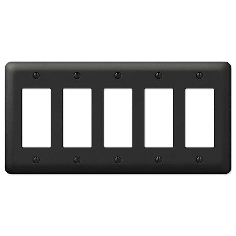 Devon Black 5 Rocker (GFI) - Wallplatesonline.com