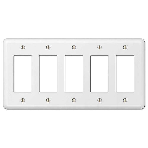 Devon White 5 Rocker (GFI) - Wallplatesonline.com
