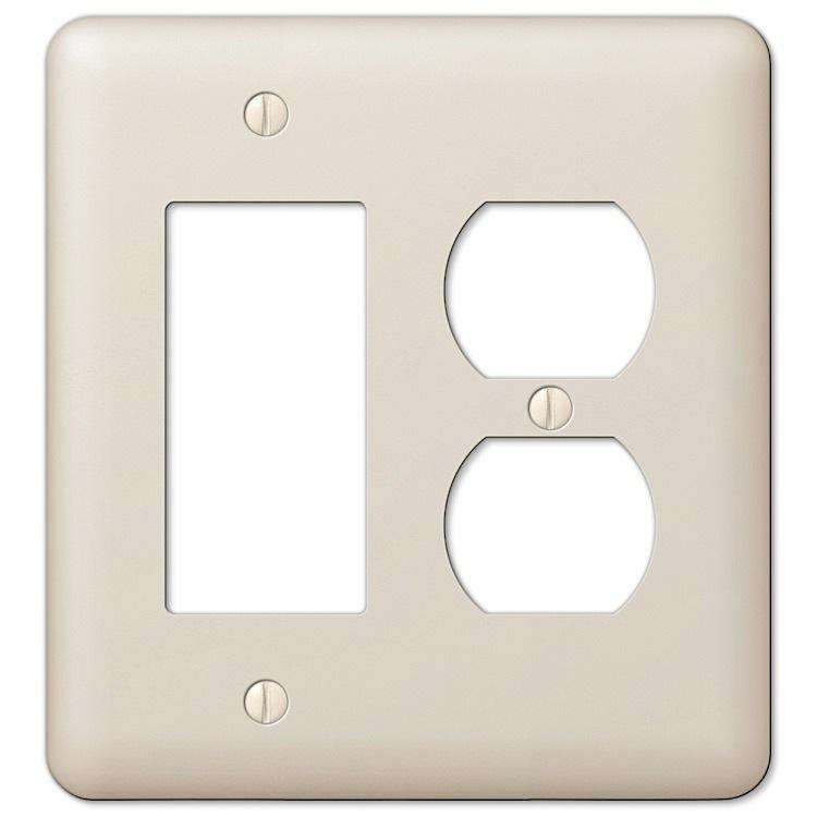 Devon Light Almond Rocker (GFI) / Duplex Outlet - Wallplatesonline.com