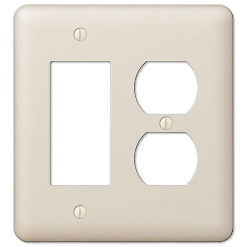 Devon Light Almond Rocker (GFI) / Duplex Outlet - Wallplatesonline.com