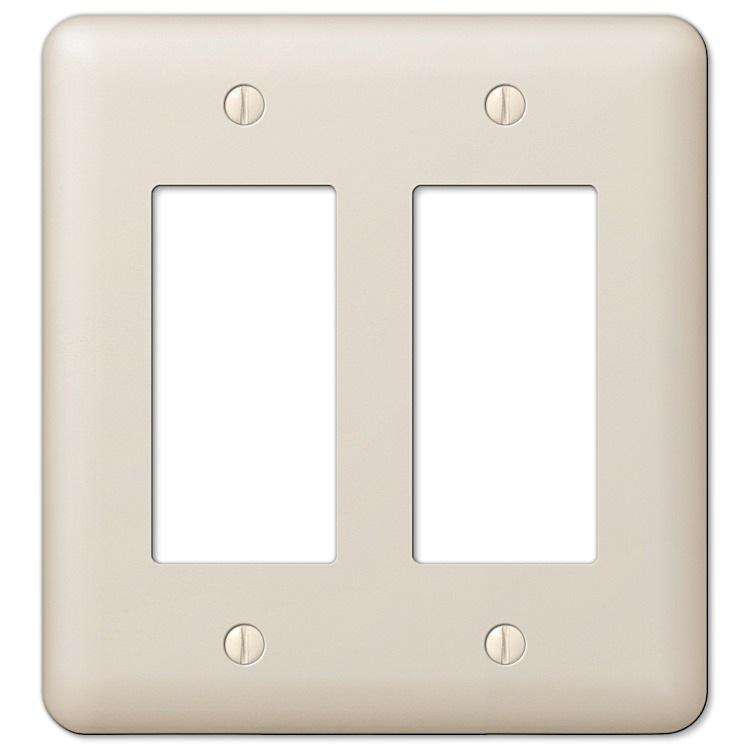 Devon Light Almond 2 Rocker (GFI) - Wallplatesonline.com