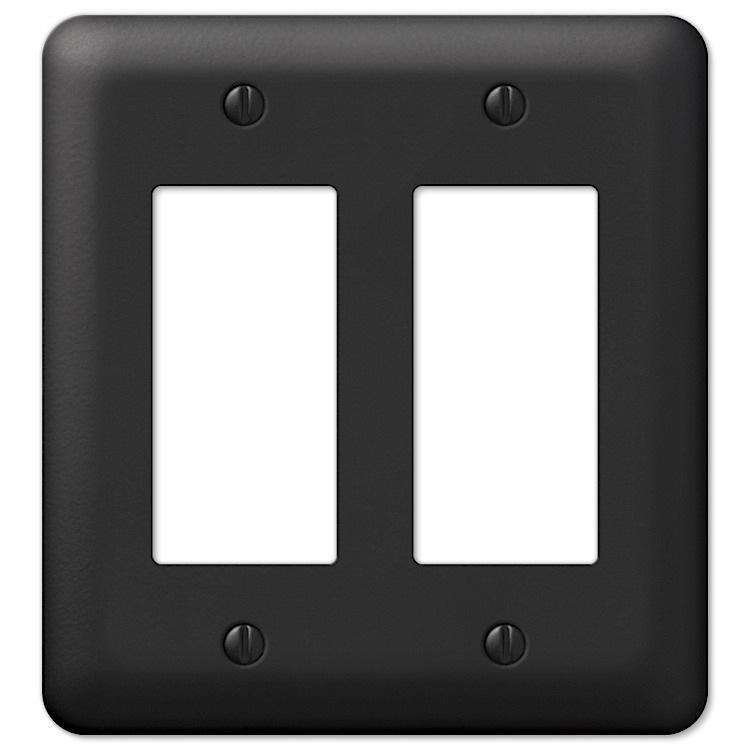 Devon Black 2 Rocker (GFI) - Wallplatesonline.com