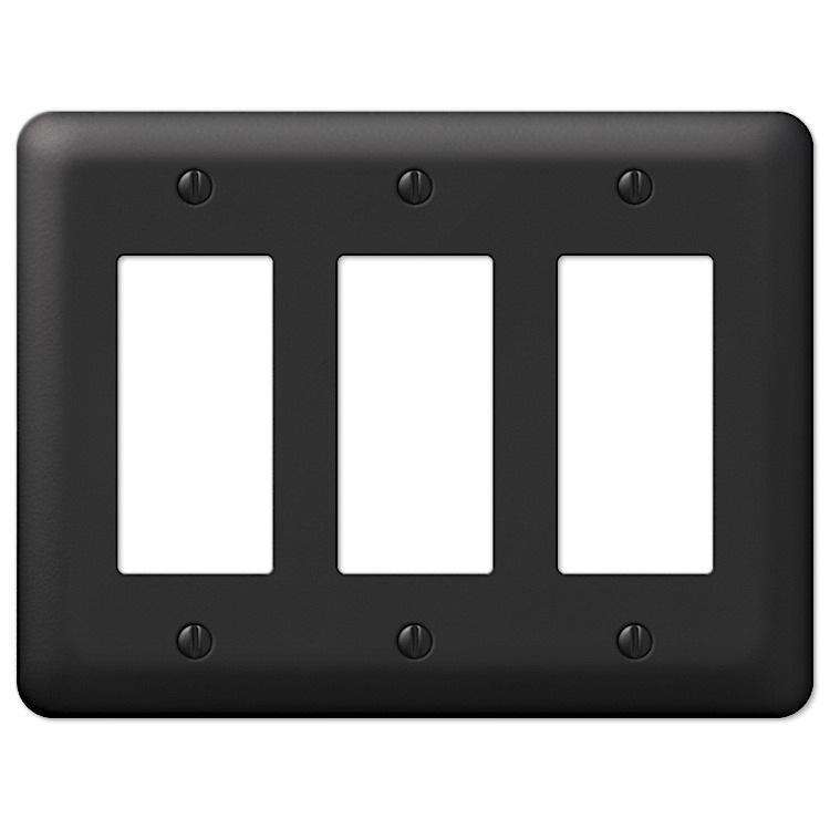 Devon Black 3 Rocker (GFI) - Wallplatesonline.com