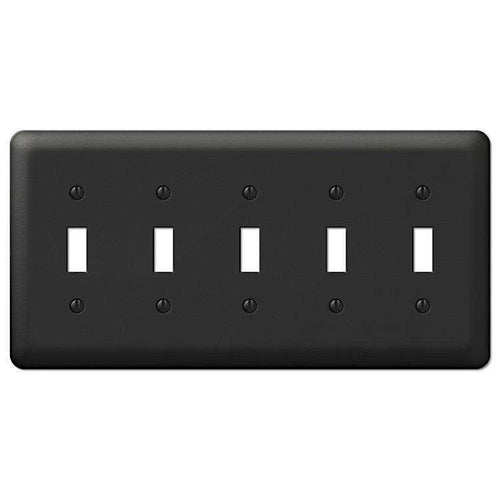 Devon Black 5 Toggle - Wallplatesonline.com
