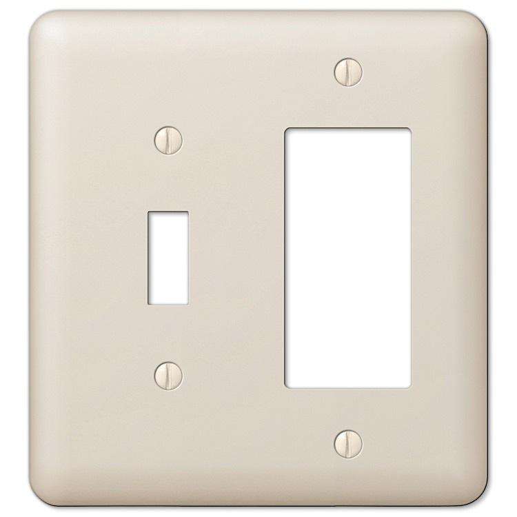 Devon Light Almond Toggle / 1 Rocker (GFI) - Wallplatesonline.com