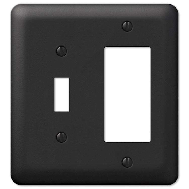 Devon Black Toggle / 1 Rocker (GFI)