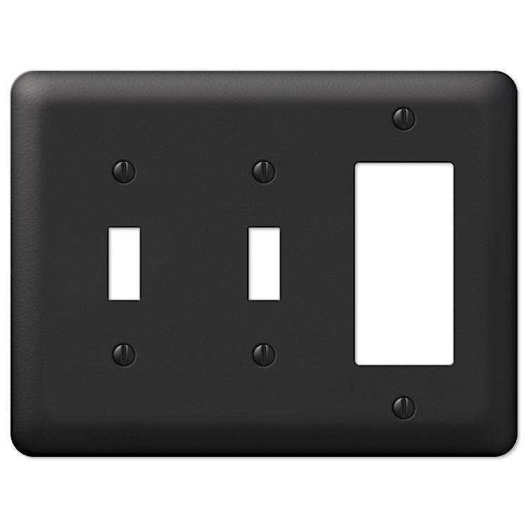 Devon Black 2 Toggle / 1 Rocker (GFI)