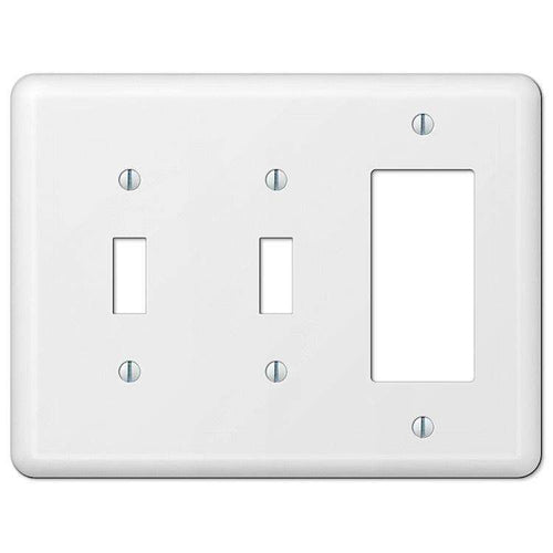Devon White 2 Toggle / 1 Rocker (GFI) - Wallplatesonline.com