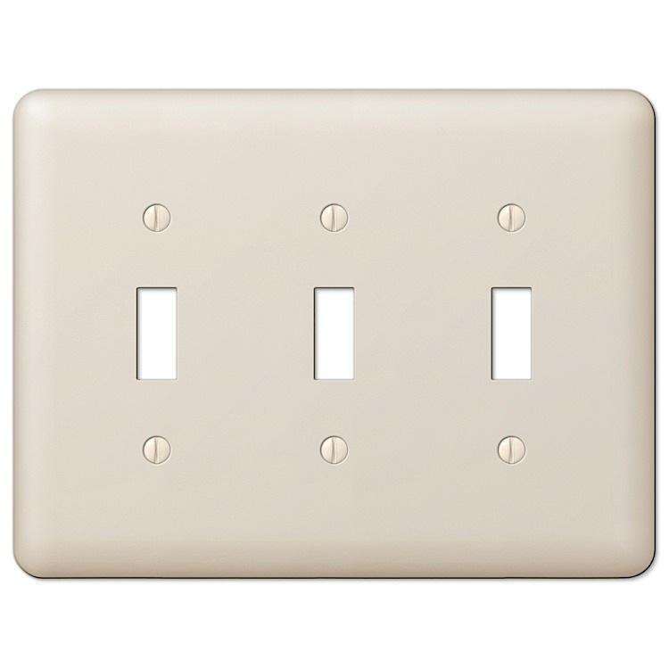 Devon Light Almond Triple Toggle