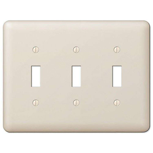 Devon Light Almond Triple Toggle - Wallplatesonline.com